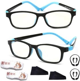 img 4 attached to Kids Blue Light Blocking Computer Glasses: Protect Eyes from Screen Reading & Gaming - Anti Harmful Blue Light, UV400 Eyestrain & Glare Protection for Boys & Girls (Blue-2PCS, Ages 3-10)