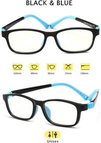 img 3 attached to Kids Blue Light Blocking Computer Glasses: Protect Eyes from Screen Reading & Gaming - Anti Harmful Blue Light, UV400 Eyestrain & Glare Protection for Boys & Girls (Blue-2PCS, Ages 3-10)