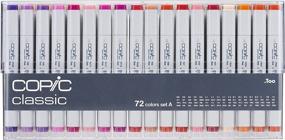 img 3 attached to 🖌️ Copic Marker C72A Classic 72 Color Marker Sketch Set for Architectural Design, Product Rendering, and Industrial Design; Packaged in a Clear Plastic Case - Ideal for SEO