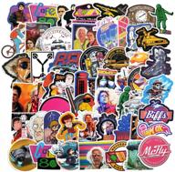 🚀 back to the future decal stickers 50 pcs - waterproof vinyl stickers for laptops, cars, motorcycles, bicycles, luggage, and more - graffiti patches skateboard sticker set logo