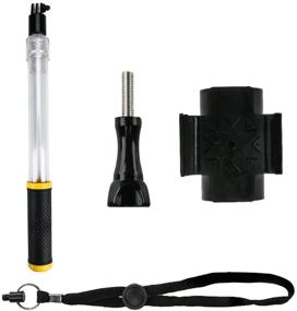 img 1 attached to Палка для селфи GoPro водонепроницаемая телескопическая - увеличьте свои возможности с прозрачной плавающей ручкой и палкой для селфи номер один для камеры GoPro Hero 6/5/4/3 AKASO YI 4K Action.