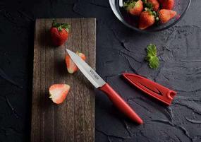 img 2 attached to 🔪 Vituer 8PCS Paring Knives Set - Ultra Sharp Kitchen Knives with Knife Covers, 4 Inch Peeling Knife for Fruits and Vegetables, German Steel Blades and PP Plastic Handles