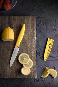 img 3 attached to 🔪 Vituer 8PCS Paring Knives Set - Ultra Sharp Kitchen Knives with Knife Covers, 4 Inch Peeling Knife for Fruits and Vegetables, German Steel Blades and PP Plastic Handles