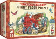 engaging and fun masterpieces tractor shaped puzzle with 36 pieces logo