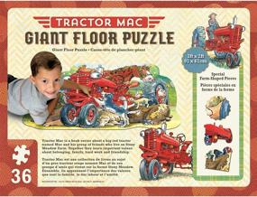 img 3 attached to Engaging and Fun MasterPieces Tractor Shaped Puzzle with 36 Pieces