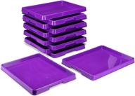 storex purple sorting and crafts tray, 12 x 16 inches, 12-pack (00443e12c) logo