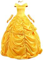 👸 belle princess dress palace prom dress yellow cloak adult: royalty-inspired elegance for sophisticated ladies logo