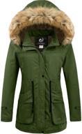 cherfly womens winter hooded x large women's clothing and coats, jackets & vests logo