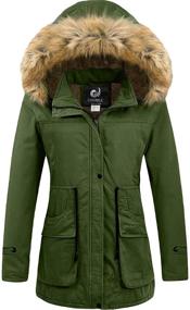 img 4 attached to CHERFLY Womens Winter Hooded X Large Women's Clothing and Coats, Jackets & Vests