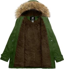 img 3 attached to CHERFLY Womens Winter Hooded X Large Women's Clothing and Coats, Jackets & Vests