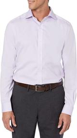 img 4 attached to Non-Iron Pocket Men's Shirt with Tailored Spread Collar and Buttoned Design