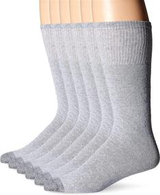 img 1 attached to Fruit of the Loom Men's 6-Pack Over the Calf Tube Socks: Durable and Comfortable Socks for All-Day Wear