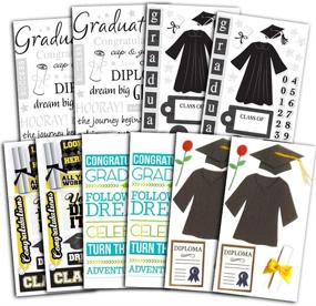 img 1 attached to 🎓 Sticker Decorations for Graduation: Supplies for Scrapbooking & Stamping