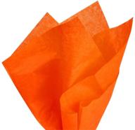 tissue paper orange sheets pmland logo