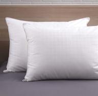 🛏️ allied essentials comfort gel fiber filled soft firmness blend bed pillow set - white (2-pack, jumbo) logo