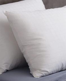 img 1 attached to 🛏️ Allied Essentials Comfort Gel Fiber Filled Soft Firmness Blend Bed Pillow Set - White (2-Pack, Jumbo)