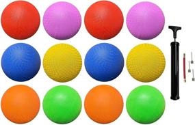 img 4 attached to 🏀 Biggz Rubber Kick Balls 8.5 inch Playground Balls for Kids and Adults - Official Size for Dodge Ball - Packs of 6, 12, 48 available