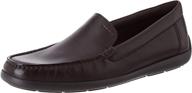 geox devan dark brown loafers men's shoes in loafers & slip-ons logo