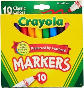 img 3 attached to ✏️ Crayola 758114552570 Broad Line Markers, Classic Colors 10 Each (Pack of 24): A Case of 24 for Ultimate Creativity!