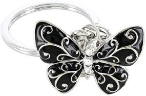 img 2 attached to 🦋 Elegantly Designed Butterfly Key Chain with Swirling Detail: Aesthetic Delight