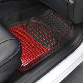 img 3 attached to BDK MT614RDAMw1 Metallic Rubber Floor Mats For Car SUV &Amp