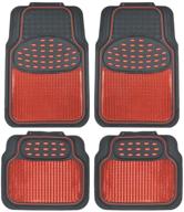 bdk mt614rdamw1 metallic rubber floor mats for car suv &amp logo