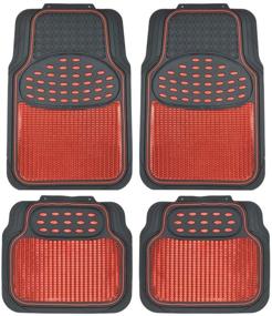 img 4 attached to BDK MT614RDAMw1 Metallic Rubber Floor Mats For Car SUV &Amp