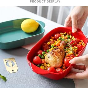 img 2 attached to Выпечка Кастрюля Фарфоровая Форма Для Выпечки Кухня