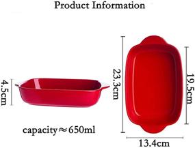 img 3 attached to Выпечка Кастрюля Фарфоровая Форма Для Выпечки Кухня