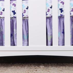 img 1 attached to Purple Butterfly 3Piece Bedding Nursery