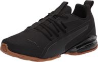 puma men's axelion running shoes: stylish black gum design for enhanced performance logo