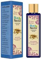 🌸 blue nectar sensuous jasmine body massage oil - relaxation therapy with essential oils, 100% natural formula (8 herbs, 3.4 fl oz) logo