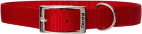 img 1 attached to 🐾 Nylon Double Dog Collar: Coastal Pet Products DCP290122RED, 1 by 22-Inch, Red