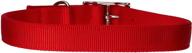 🐾 nylon double dog collar: coastal pet products dcp290122red, 1 by 22-inch, red logo