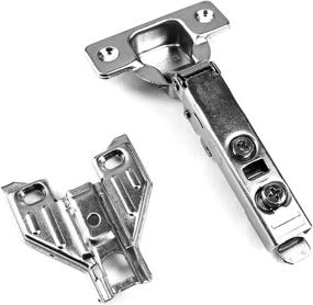 img 3 attached to Berta Full Overlay Face Frame Soft Closing European Hinges - 2 Piece Set | 110 Degree 2 Way Adjustable Clip On Concealed Kitchen Cabinet Door Hinges with Screws