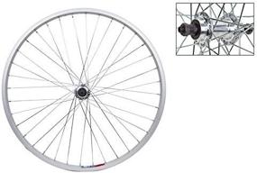 img 2 attached to 🚲 Silver Alloy Rear Bicycle Wheel 26 x 1.5 36H with Quick Release - Wheel Master