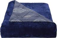 lanwood navy 5 piece comforter queen logo