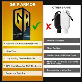 img 3 attached to 🏋️ Grip Armor: Scented Premium Liquid Chalk - The Ultimate Gym Chalk for Weightlifting, Rock Climbing, CrossFit, Gymnastics - Ditch Lifting Straps with Liquid Gym Chalk - Convenient Water Bottle Clip