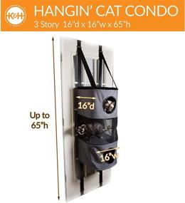 img 3 attached to Explore the Ultimate Comfort: 🐱 K&amp;H Pet Products Hangin' Cat Condo!