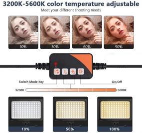 img 1 attached to JINTU Диммируемый биколор 3200K-5600K USB LED видео световой набор - идеально подходит для стриминга с рабочего стола/жилья, освещения встреч/видеоконференций на ноутбуке, стриминга игр и фотосъёмки для YouTube - включает треногу.