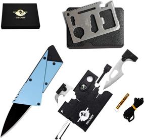 img 2 attached to 🔧 Ultimate Credit Card Multitool Survival Kit: 18-in-1 Power Wallet Tool + 11-in-1 EDC Multitool Card + Folding Card Knife (3 Type/Set) - Best Gift for Men