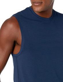 img 2 attached to 👕 Cotton Sleeveless Men's Clothing by Amazon Brand Velocity