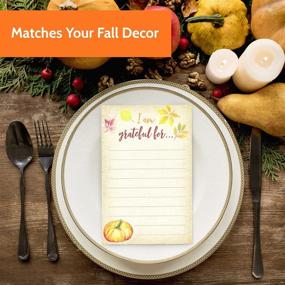 img 2 attached to 🍁 Enhance Thanksgiving Celebrations with 40 Game Gratitude Cards - Perfect for Thanksgiving Dinner Parties and Plate Settings with Festive Pumpkin and Autumn Leaves Decorations - Ideal for Kids and Adults