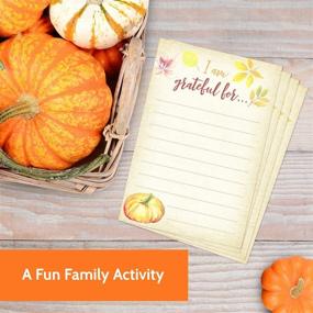 img 3 attached to 🍁 Enhance Thanksgiving Celebrations with 40 Game Gratitude Cards - Perfect for Thanksgiving Dinner Parties and Plate Settings with Festive Pumpkin and Autumn Leaves Decorations - Ideal for Kids and Adults