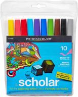 🎨 prismacolor student art markers, кистевой наконечник, разноцветные, 10-пачка логотип