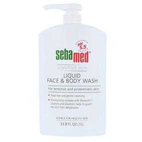 img 1 attached to 🧴 Seba Med Liquid Face and Body Wash: Gentle Cleansing for Sensitive Skin - 33.8-Fluid Ounces Bottle