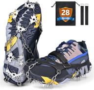 🥾 top 28 spiked crampons for boots: men & women, high traction cleats for walking on snow and ice, ideal for hiking, fishing, walking, climbing, and mountaineering in 2022 logo