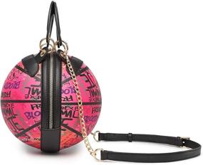 img 3 attached to Graffiti Printing Basketball Crossbody Messenger Women's Handbags & Wallets for Totes