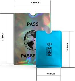 img 1 attached to Blocking Protector Colourful Protection Multicolored 12 Travel Accessories for Passport Covers