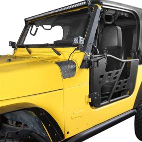 img 1 attached to 🚙 Enhance Your Jeep TJ Wrangler with u-Box Wrangler TJ Cowl Body Armor - Protective Black Cowling Cover Side Hood Corner Guard for 1997-2006 Models